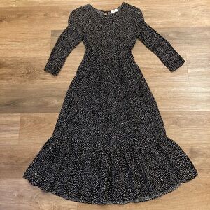 Aritzia Little Moon Heartstrings Maxi Long Sleeve Dress